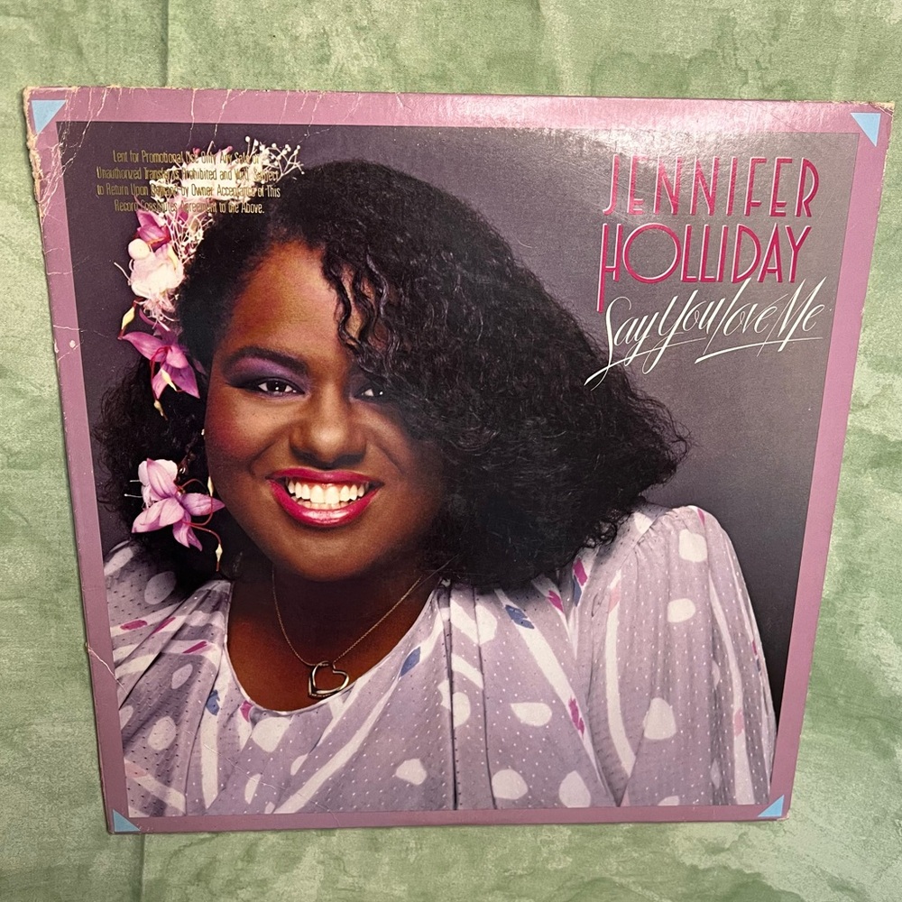 Jennifer Holliday Say You Love Me Vinyl (1985)